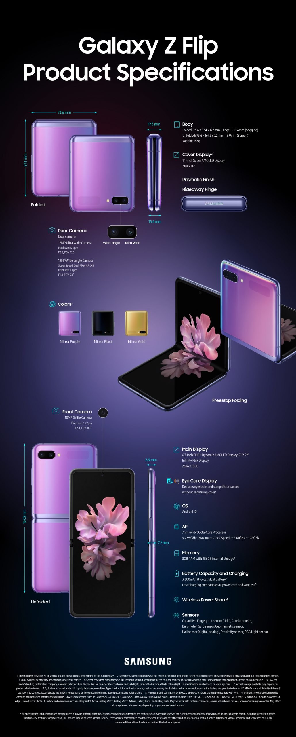 Galaxy Z Flip Specs