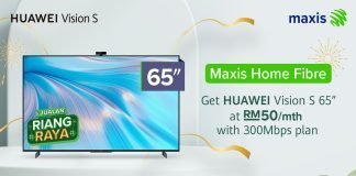 Level Up Your Entertainment Experience with HUAWEI Vision S 65, Starting From RM50 with Maxis Now
