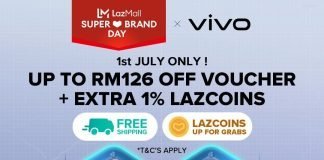 Grab Your vivo T1 5G and Enjoy Up to RM126 OFF Voucher with Extra 1% Lazcoins on vivo X Lazada Super Brand Day