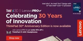 30th Anniversary Edition ThinkPad X1 Carbon Now Available in Malaysia for Pre-Order Starting at RM13,359