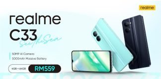 realme C33 Comes with Cool Design, Kaw Kaw Price, Offering a Unique Ocean-Inspired Design at RM559