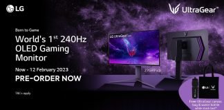  LG Gaming Monitor with World’s First 240Hz OLED Panel Now Available for Pre-Order in Malaysia