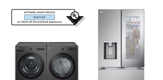 LG’s software update process of its ThinQ UP 27-inch washer, dryer and InstaView fridge received Software Update Process Verification from UL Solutions