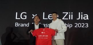 Lee Zii Jia is LG Electronics Malaysia Brand Ambassador