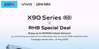 Grab vivo X90 Series with RHB 12-month Instalment Plan and Receive Discounts Worth Up to RM500 with Amazing Free Gifts!