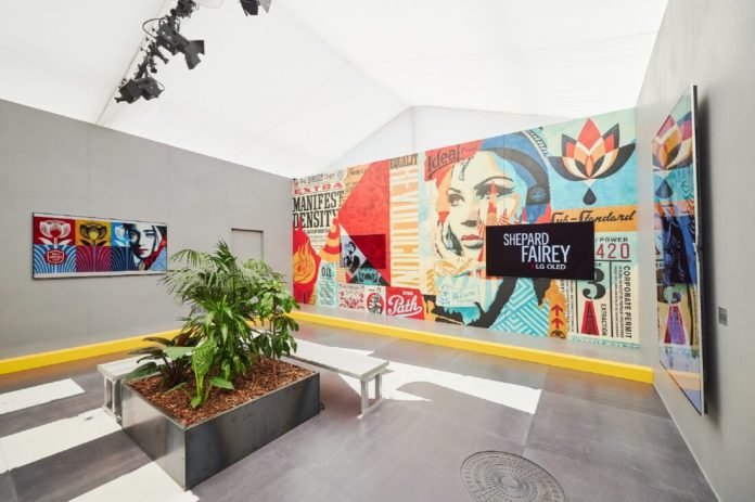 LG OLED and Shepard Fairey Take Street Art Into the Digital Realm