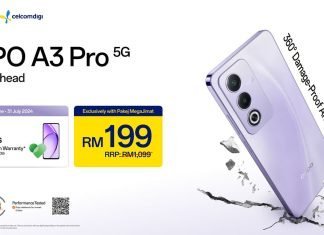 OPPO A3 Pro 5G Now Available at CelcomDigi Ahead of Official Launch