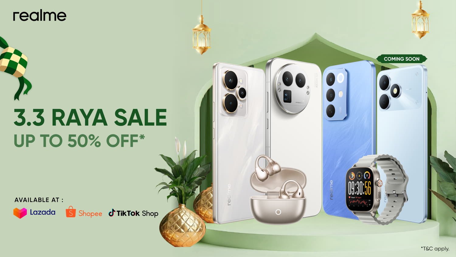 realme 3.3 Raya Sale Brings Up to 50% Festive Savings for Hari Raya Aidilfitri