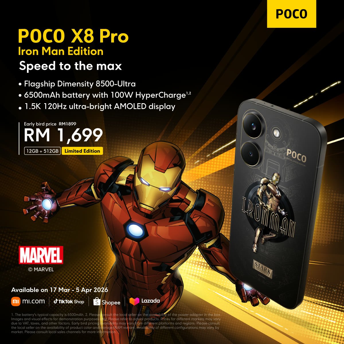 POCO X8 Pro Iron Man Edition